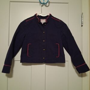 Gymboree Navy Jacket with Pink Accents